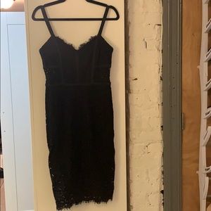 Black lace dress